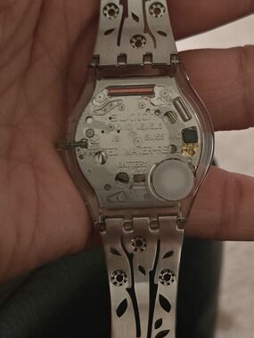 Swatch Clear Back Stainless Bracelet Watch - Silver